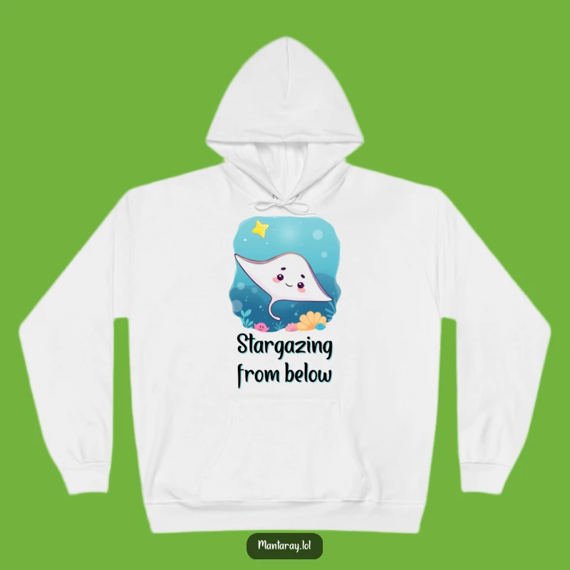 Cozy Funny Curious Manta Ray Hoodie: Embrace Mystery, Warm Funny Gift