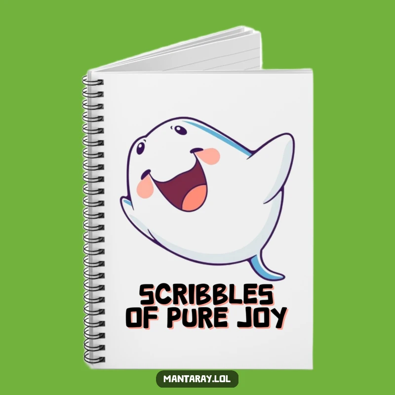 Funny Laughing Manta Ray Notebook: Jot Down Jokes, Great Funny Gift