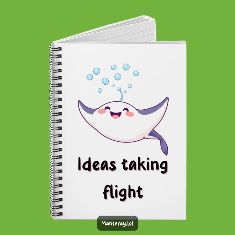 Funny Joyful Manta Ray Bubble Notebook: Capture Your Joy, Great Funny Gift